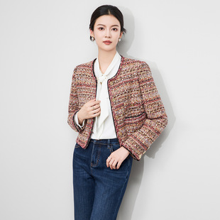 名媛千金小香风编织粗花呢短款 法式 外套上衣 南油高品女装 2513704