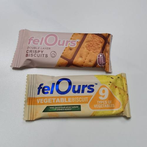 felOurs费洛斯咸蛋松九蔬脆饼干结婚休闲零食