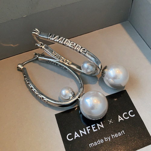 CANFEN西太后一款两戴珍珠耳环