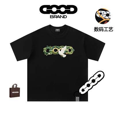 GOOD BRAND官网和平鸽短袖男女夏季国潮正品半袖t恤情侣运动上衣