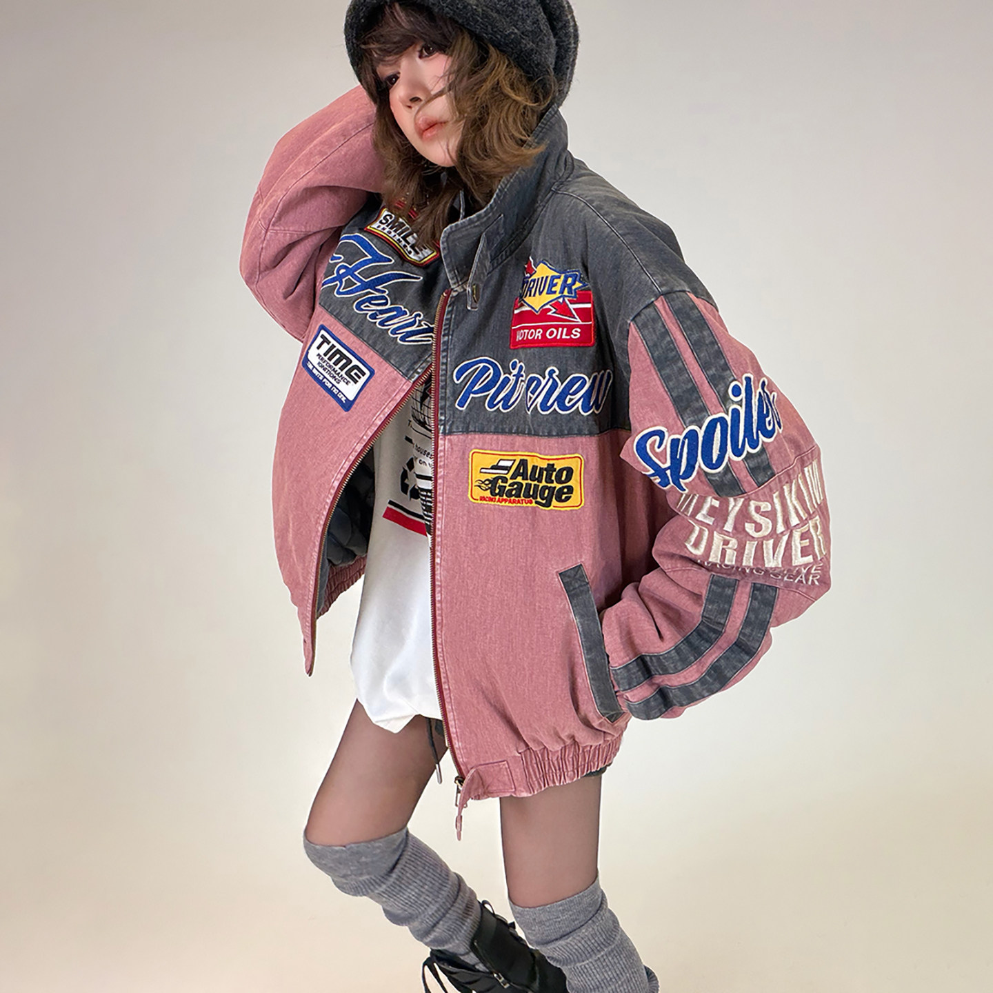 初代美希MEYSIKIM2025新款羽绒棉服女装冬装棉袄机车夹克棉衣外套