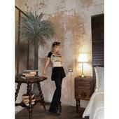 低腰热辣百搭叠穿感百褶裙裤 1件85折2件8折3件75折 微喇叭长裤