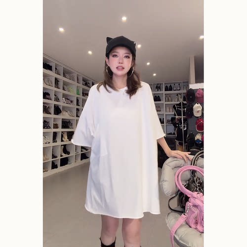 初代美希MEYSIKIM 短袖t恤女装2026新款宽松百搭白色上衣 MF0008