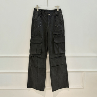 初代美希 原创自制实拍 时尚工装休闲裤女今年流行款的裤子ME0620