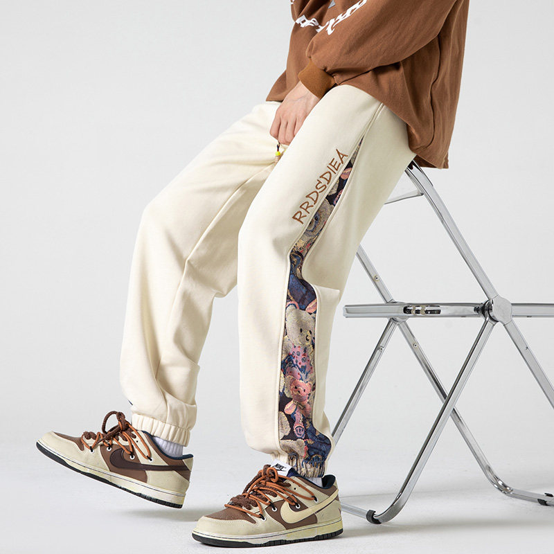 运动裤男卫裤2025新款春季美式宽松束脚休闲长裤无影墙K573-特P30，男装休闲裤，电商A076