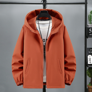 2026春季新款连帽夹克男运动外套潮牌宽松百搭冲锋衣JK8068-特P42，男装夹克，电商A076