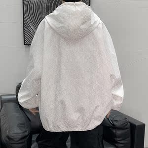 反光夜光情侣款外套男女秋季中性风夹克港风模特19图片