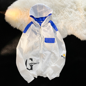 夏季工装外套男超薄冰丝防紫外线情侣防晒衣港风摆拍4FS19602-P30图片