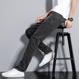 新款小直脚牛仔裤男春秋季修身直筒裤子百搭休闲裤NZ3608-特P48，男装牛仔裤，电商A076