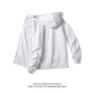 情侣款港风外套男女秋季中性风反光休闲夹克白底摆拍3J