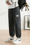 休闲裤男秋季潮流百搭九分裤宽松抽绳束脚运动裤子地板8，男装休闲裤，电商A076