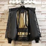 情侣款棉衣外套男女冬季加厚短款黑金棉服袄子挂拍MY9965-P70，男装棉衣，电商A076