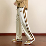 青春活力风条纹拼接运动裤男青少年宽松长裤休闲裤CK271-特P30，女装休闲裤，电商A076