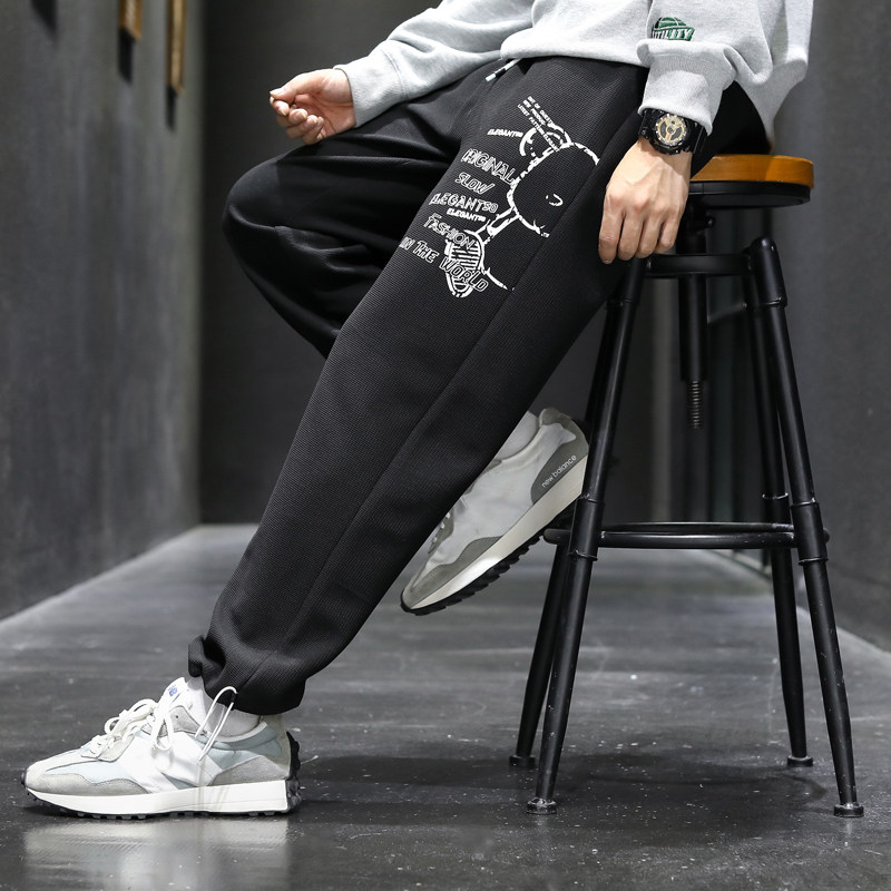 休闲裤卫裤情侣男女秋季九分裤子束脚运动裤长裤20CK2116-P40,男装休闲裤,电商A076