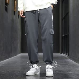 休闲裤卫裤情侣男女秋季九分长裤子束脚模特运动裤12CK2117-P40
