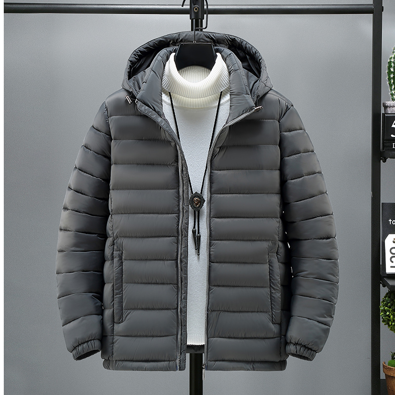秋冬季可拆卸帽轻薄棉衣男士冬季短款宽松大码棉服MY2312-特P75，男装棉衣，电商A076