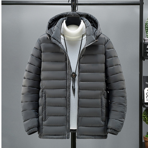 秋冬季可拆卸帽轻薄棉衣男士冬季短款宽松大码棉服MY2312-特P75，男装棉衣，电商A076