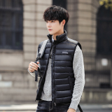 2025新款男士秋冬季羽绒棉马甲立领无袖轻薄保暖背心2MJ86886-P45，男装背心/马甲，电商A076