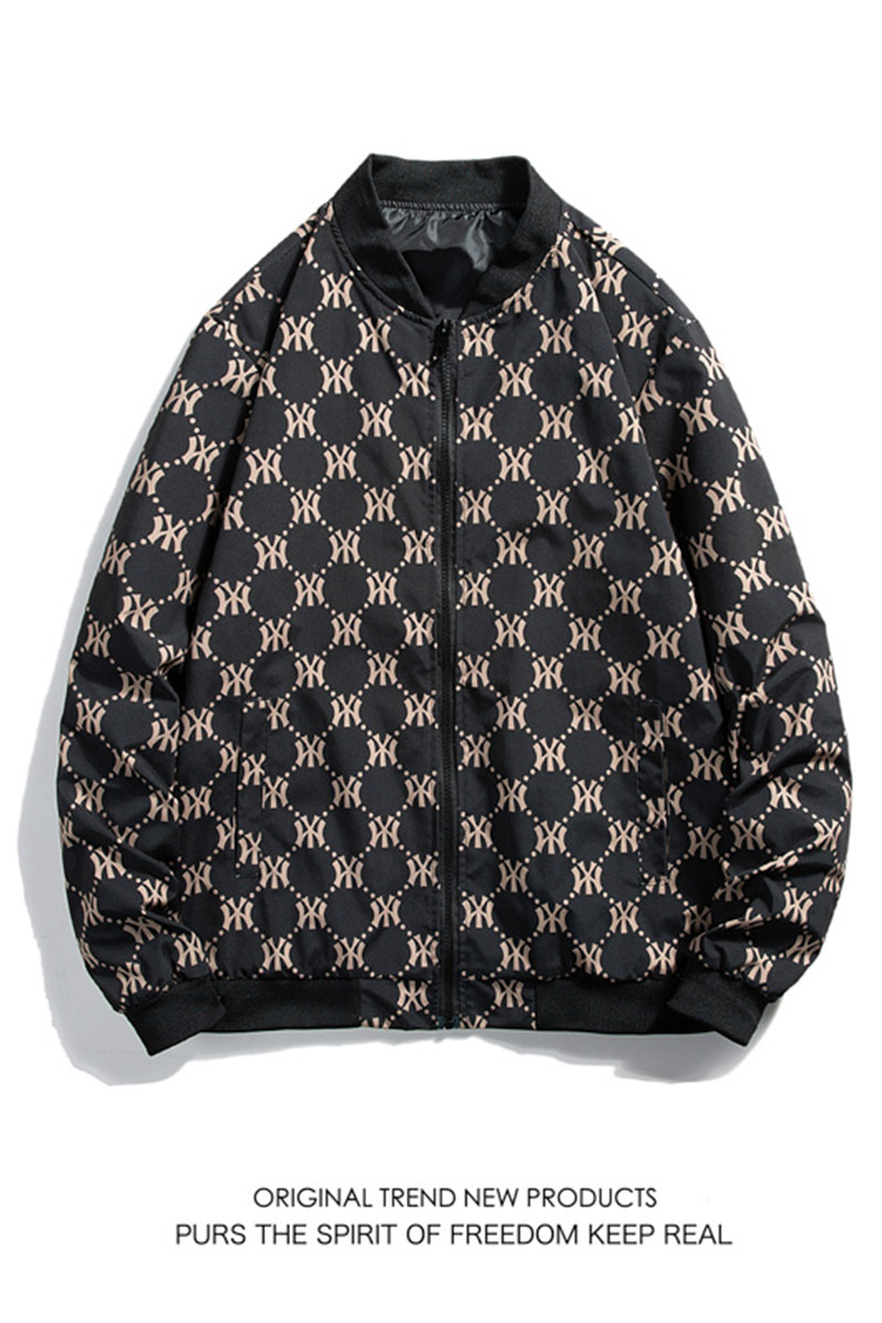 立领夹克外套男士秋季休闲挂拍棒球服白底外贸1J,男装夹克,电商A076