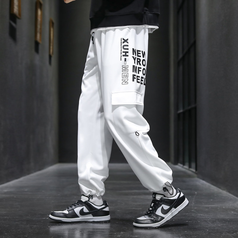 休闲裤卫裤情侣男女秋季九分长裤子束脚模特运动裤18CK2117-P40图片
