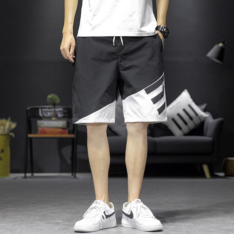 Summer men's beach pants shorts big hook student clothing college wind Japan Department 5-5 pants