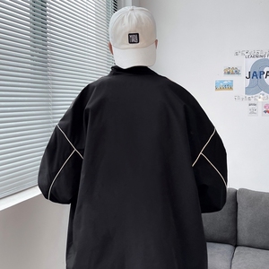 夹克秋季服男女白墙夜光反光外套薄款港风中性风男18J图片