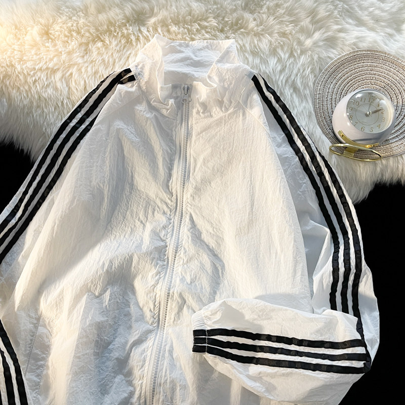 夏季运动外套男超薄款透气宽松情侣防晒衣服港风摆拍3FS66066-P35,男装夹克,电商A076