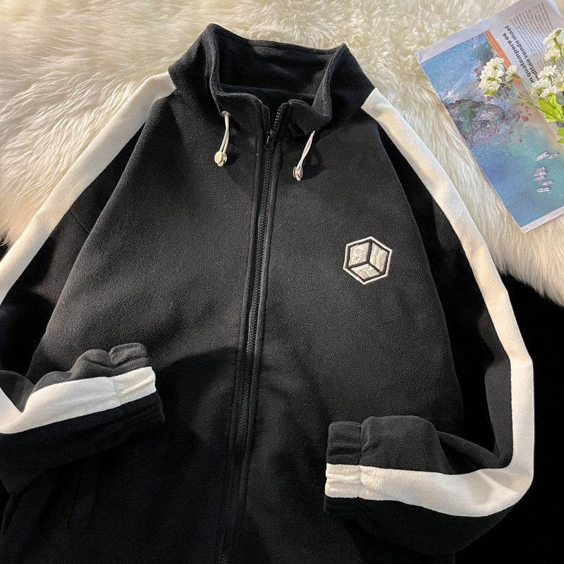 春季刺绣立领夹克外套男潮流港风情侣棒球服港风摆拍5JK20666-P80图片