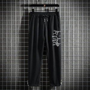 休闲裤卫裤情侣男女秋季九分华夫格束脚运动裤长裤2CK2116-P40图片