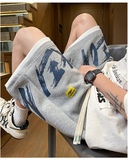 美式高街潮牌运动篮球短裤新款印花宽松透气字母沙滩裤025-特P33，男装牛仔裤，电商A076