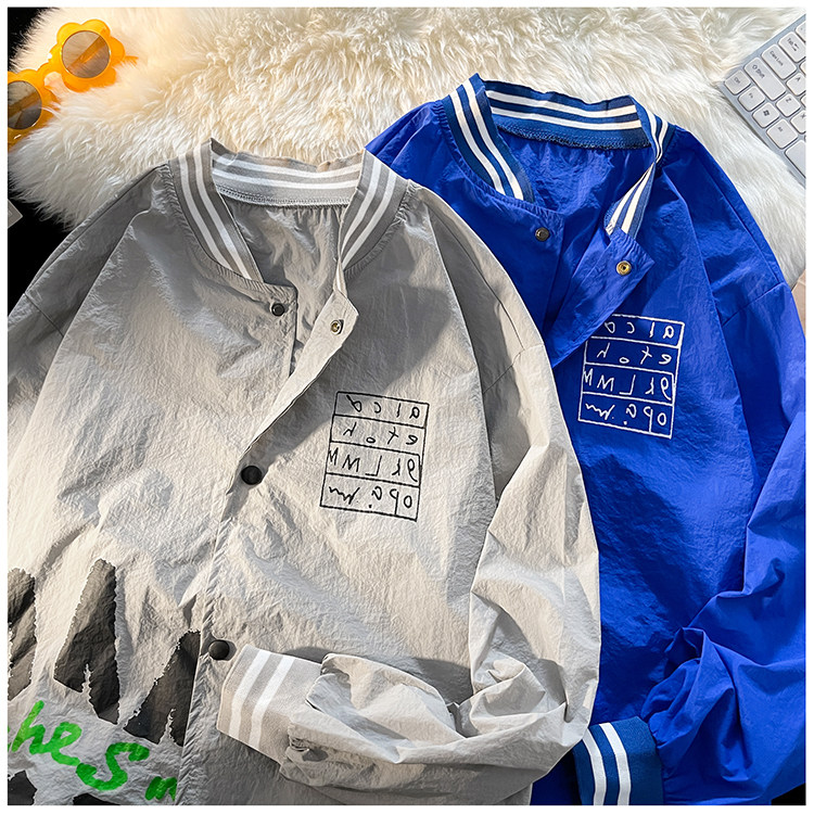 情侣防晒衣男外套超薄款透气速干宽松棒球服无差价1FS5982-特P20,男装夹克,电商A076