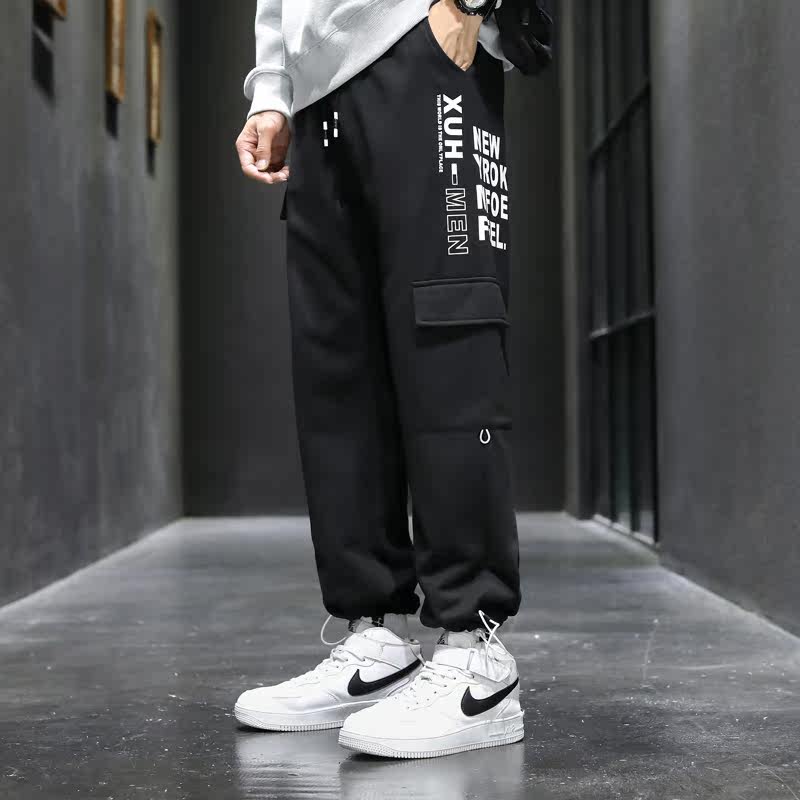 休闲裤卫裤情侣男女秋季九分长裤子束脚模特运动裤12CK2117-P40,男装休闲裤,电商A076