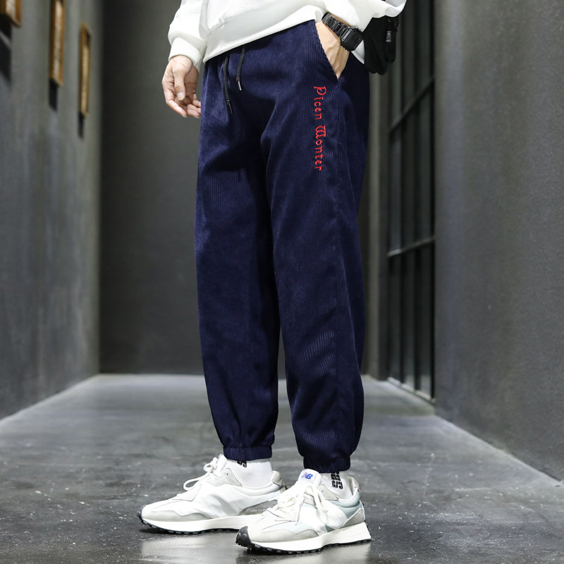 休闲裤卫裤情侣男女秋季九分裤子束脚运动裤长裤12CK9989-P45图片