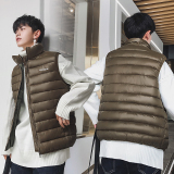 2025秋冬新款男士棉马甲青少年无袖背心马夹坎肩外套MJ86886-P45，男装背心/马甲，电商A076