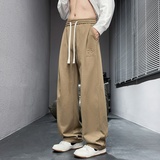 2025新款男士春秋季大码休闲直筒裤潮流运动裤子CK2571-特P39，女装休闲裤，电商A076