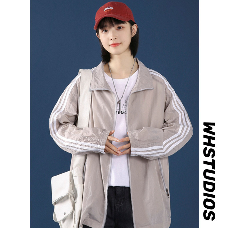 运动外套男夏季超薄透气大码宽松情侣防晒衣服中性风6FS2031-P35图片
