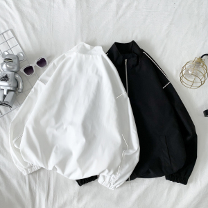 夹克秋季服男女白墙夜光反光外套薄款港风中性风7J图片