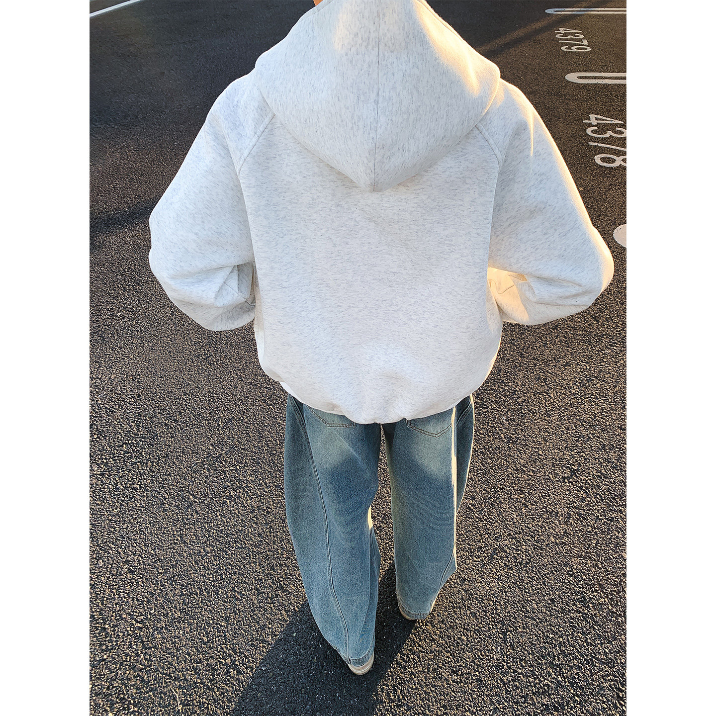 美式复古连帽卫衣男女款重磅开衫拉链舒适百搭外套WY5510-特P70,女装短外套,电商A076