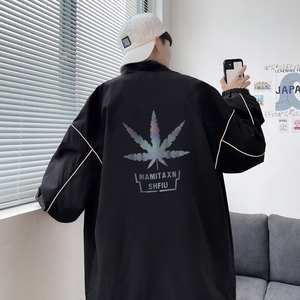 秋冬季夹克衣服外套男女港风反光夜光外套立领42J图片