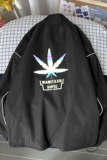 秋冬季夹克衣服外套中性风男女港风反光外套摆拍白底J，男装夹克，电商A076