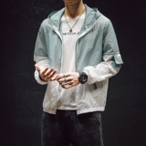 冰丝工装外套男夏季超薄透气宽松情侣防晒衣日系模特6FS2908-P20，男装夹克，电商A076