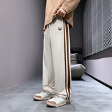美式条纹休闲裤男士直筒宽松运动裤潮牌垂感卫裤CK271-特P30，男装休闲裤，电商A076