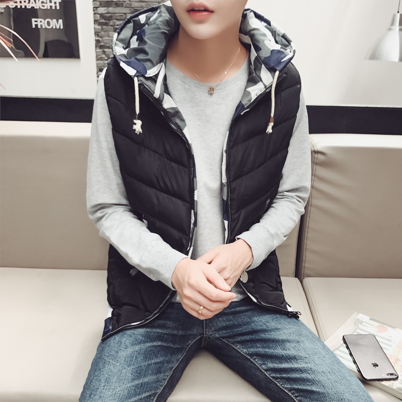 羽绒棉马甲男女秋冬情侣中性风港风外套店主风2MJ602，男装背心/马甲，电商A076