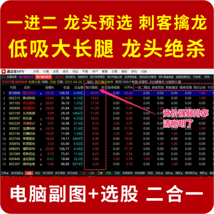 竞价一进二低吸大长腿 擒龙头反核标首板追涨打板低吸半路 通达信