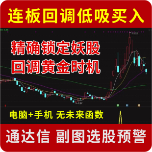 通达信 创业板连板回调低吸尾盘买入 锁定妖股回调抄底电脑手机
