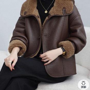 两面双穿羊剪绒皮毛一体夹克外套冬季款女大毛领加绒保暖皮草大衣,女装/女士精品,皮草,淘宝优惠券,粉丝福利购,淘宝优惠卷