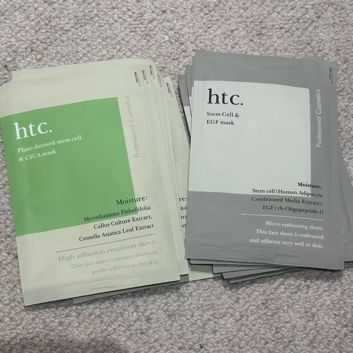日本HTC复活草舒缓面膜图片