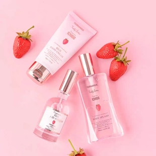现货25年新品 日本fernanda完熟草莓护手霜50g身体乳身体喷雾香水