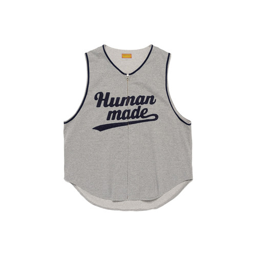 HumanMade字母印花棒球背心