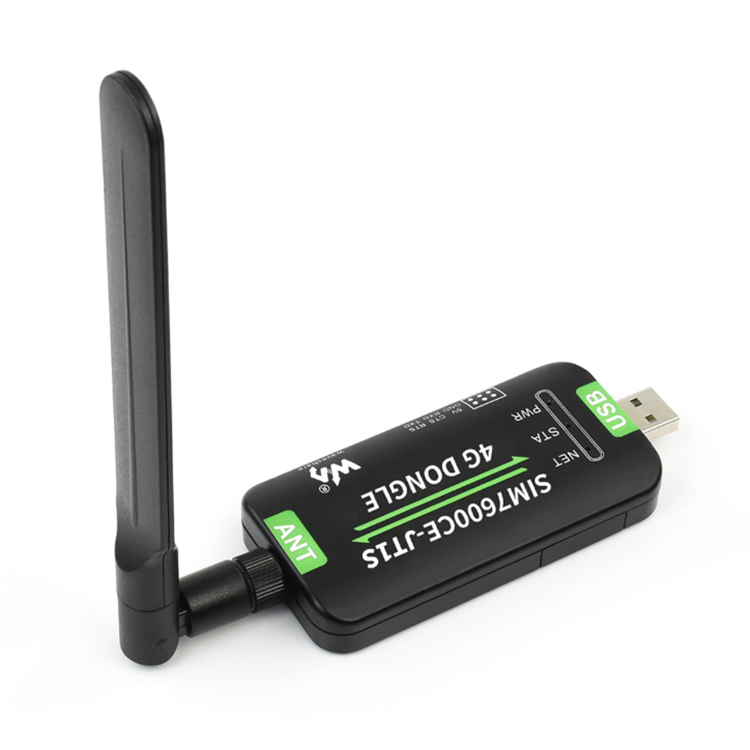 微雪SIM7600CE-JT1S 4G DONGLE数传工业级上网模块 单天线 全网通